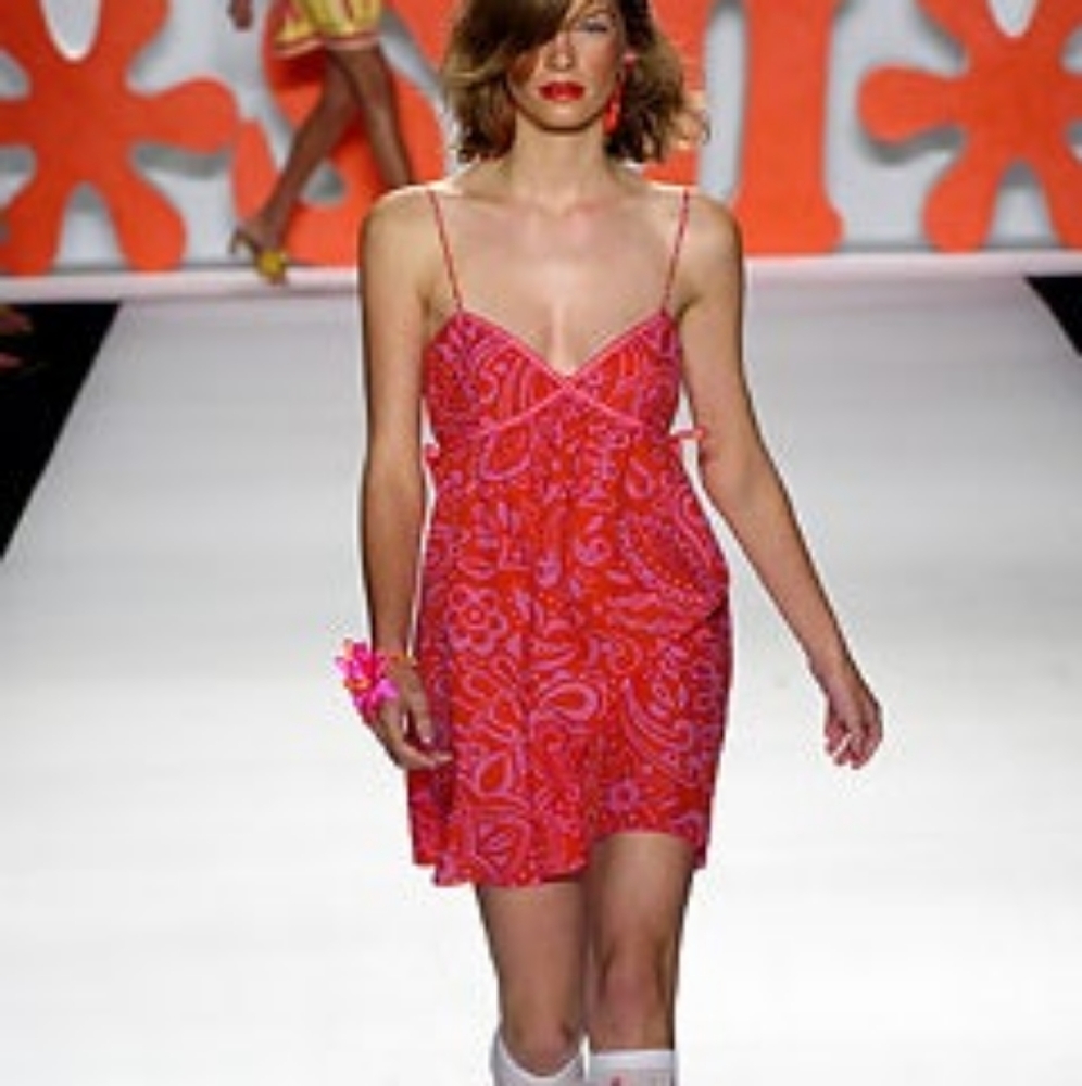 Anna Sui Spring Summer 2004 Runway Mini Dress